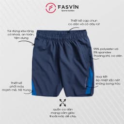 Thumbnail Quần short nam FASVIN thể thao vải gió, thoải mái, chuẩn phom, siêu nhẹ Q22508.HN 3