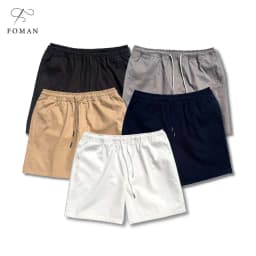 Thumbnail Quần Short Nam FOMAN vải Kaki Nhung Cao cấp co giãn, form dáng trẻ trung, năng động, lịch lãm 1
