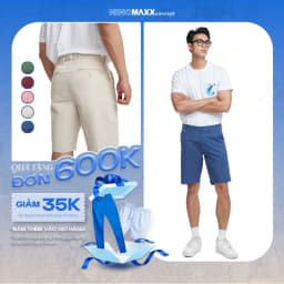 Thumbnail Quần Short Nam Kaki Chất Cotton Chuẩn Form N&M Thương Hiệu NINOMAXX 2202013 1