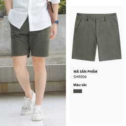 Thumbnail Quần Short Nam MANDO Chất Vải Kaki Mềm Mại Nhiều Màu Kiểu Dáng Basic Hàn Quốc Thời Trang Nam MANDO SHR004 4