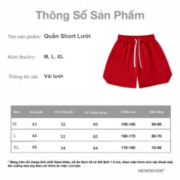 Thumbnail Quần Short Nam NEWSEVEN Vải Lưới Mềm NQS.432 1