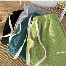 Thumbnail Quần Short Nam Nữ Thêu ESSEFANST NAD Unisex Chất Cotton Tổ Ong - Quần Đùi Unisex Thể Thao Mặc Thoáng Mát QĐ 4 3