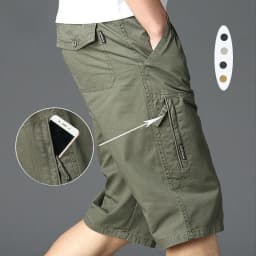 Thumbnail Quần Short Nam Quần Short Rời Plus Size Bố Mặc Ngoài Mùa Hè Cotton Thường Ngày Cướp Biển Quần Short Thứ Năm L-6XL BEFOYI ZXH085 1