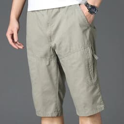 Thumbnail Quần Short Nam Quần Short Rời Plus Size Bố Mặc Ngoài Mùa Hè Cotton Thường Ngày Cướp Biển Quần Short Thứ Năm L-6XL BEFOYI ZXH085 3