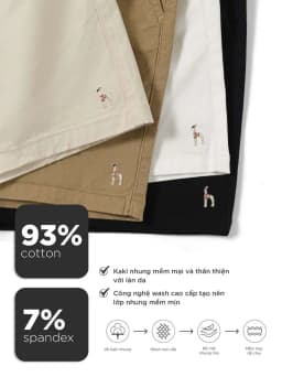 Thumbnail Quần short nam SEASON "BA" vải kaki nhung xuất xịn, co giãn 4 chiều, chuẩn form - HUSSIO 3