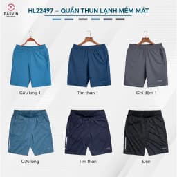 Thumbnail Quần Short Nam Thun Lạnh Cao Cấp FASVIN HL22497.HN Hàng Nhà Máy Chất Lượng Đặc Biệt 3
