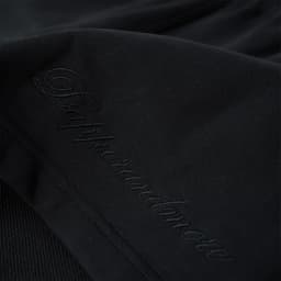 Thumbnail Quần Short Nỉ DAPPERANDMORE Embroidered Logo Thêu Logo 100% Cotton 450GSM  - Black 4