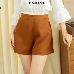 Thumbnail Quần short nữ lưng cao KAMONG dáng quần ống rộng Q002 2