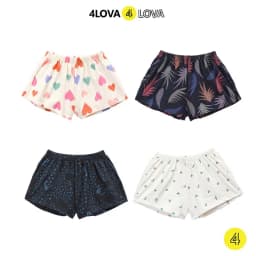 Thumbnail Quần short nữ mặc nhà chất coton 4LOVA kiểu đùi dùng đi ngủ mùa hè cực thoáng mát dễ chịu 1