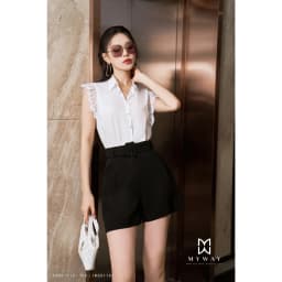Thumbnail Quần Short Nữ MY WAY Phối Đai Sang Trọng 1MS01162 1