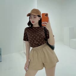 Thumbnail Quần short nữ silive quần đùi nữ cạp chun phong cách trẻ trung 1