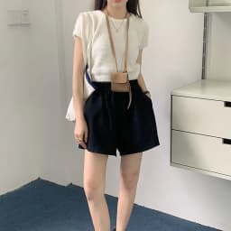 Thumbnail Quần short nữ silive quần đùi nữ cạp chun phong cách trẻ trung 4