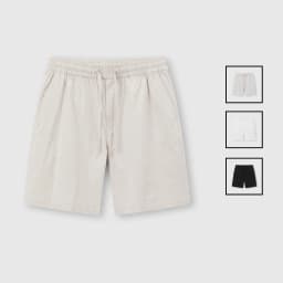 Thumbnail Quần short ROWAY, vải linen co giãn nhẹ, form regular | short linen 1