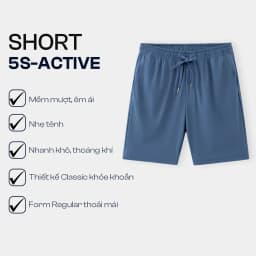 Thumbnail Quần Short Thun Nam 5S FASHION Mát,Nhẹ,Phom Regular,Phong Cách Thể Thao Khỏe Khoắn (QST25021) 2