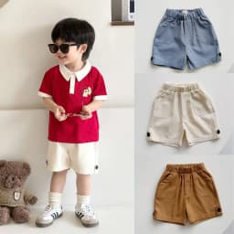 Thumbnail Quần Short Đùi Bé Trai Fbaby Linen Thiết Kế Túi Chéo Đính Cúc Co Giãn Mềm Mại Thoáng Mát Thấm Hút Mồ Hôi Đi Chơi, Đi Học 1