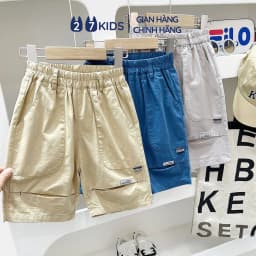 Thumbnail Quần short đùi bé trai size đại 27Kids KACADY short kaki mềm cho bé 4-10 tuổi BSKK2 1