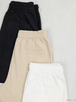 Thumbnail Quần short đũi trơn ngắn DNST 325, form suông, chất linen 4