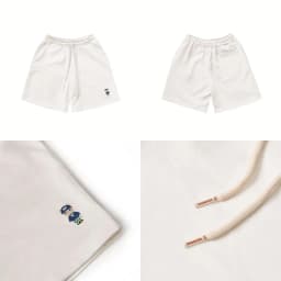 Thumbnail Quần Short Unisex NOAM Original Fox Vải nỉ mềm mịn - Màu Đen/ Trắng/ Xám 2