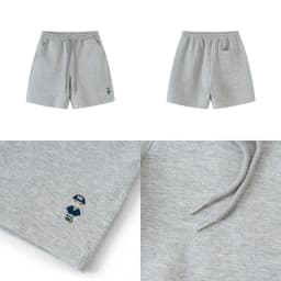 Thumbnail Quần Short Unisex NOAM Original Fox Vải nỉ mềm mịn - Màu Đen/ Trắng/ Xám 4