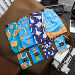 Thumbnail Quần Shorts Biển Nam Chất Liệu Chéo Thái Mát Mẻ FAPAS Currant 1