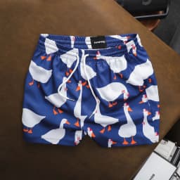 Thumbnail Quần Shorts Biển Nam Chất Liệu Chéo Thái Mát Mẻ FAPAS Currant 4
