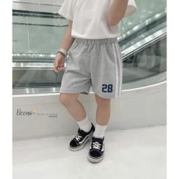 Thumbnail Quần shorts thể thao in số 28 Chất liệu da cá mềm mại co giãn thoáng khí B612 3