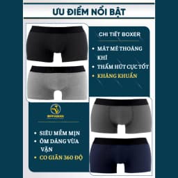 Thumbnail Quần sịp đùi nam quần lót nam boxer quần lót boxer nam sịp đùi nam cao cấp Trunk Cotton OX2 OPPAMAN 2