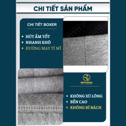 Thumbnail Quần sịp đùi nam quần lót nam boxer quần lót boxer nam sịp đùi nam cao cấp Trunk Cotton OX2 OPPAMAN 3