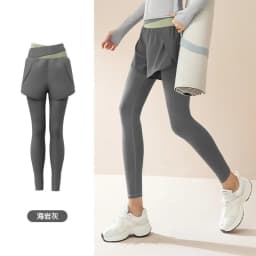 Thumbnail Quần tập gym nữ LUHAZO đi bộ thể thao set quần áo chơi pickleball quần dài vải cao cấp co giãn MK047 2