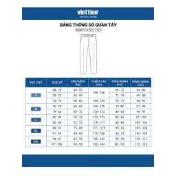 Thumbnail Quần tây 0Ply Viettien Vải Poly Phom Slim fit VT00000251 4