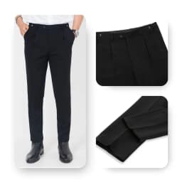 Thumbnail Quần tây âu công sở AKUBA, nút gài điều chỉnh, chất vải chống nhăn, form slimfit | 01K0766 3