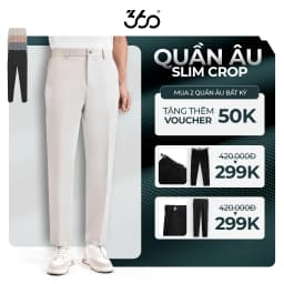 Thumbnail Quần tây âu nam 360 Boutique vải Tuyết Hàn, ống đứng kiểu Hàn Quốc - QACOL420 1