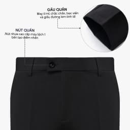 Thumbnail Quần tây âu nam co giãn 4MEN QT058 form slimfit Hàn Quốc ống ôm đẹp, vải cao cấp không nhăn, 3 màu đen, xám, xanh đen 4