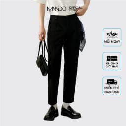 Thumbnail Quần Tây Âu Nam Ống Côn MANDO Chất Vải Âu Hàn Dày Dặn, Kiểu Dáng Basic Công Sở Thời Trang Hàn Quốc QKN042-TRS001 1