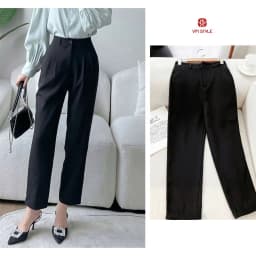 Thumbnail Quần tây baggy lưng cao công sở VMSTYLE Quần âu baggy basic form suông đi làm QTB00035 2