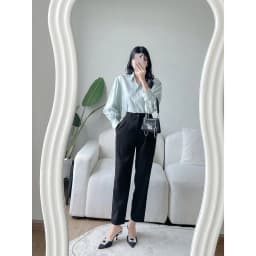 Thumbnail Quần tây baggy lưng cao công sở VMSTYLE Quần âu baggy basic form suông đi làm QTB00035 4