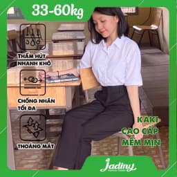 Thumbnail Quần tây bé gái màu đen đi học cao cấp đồng phục học sinh nữ 1