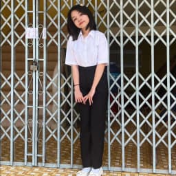 Thumbnail Quần tây bé gái màu đen đi học cao cấp đồng phục học sinh nữ 2
