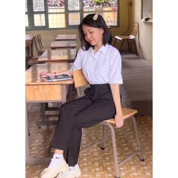 Thumbnail Quần tây bé gái màu đen đi học cao cấp đồng phục học sinh nữ 3