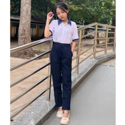 Thumbnail Quần tây học sinh nữ màu xanh đen- màu đen ống xuông vừa thời trang Jadiny 2