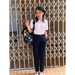 Thumbnail Quần tây học sinh nữ màu xanh đen- màu đen ống xuông vừa thời trang Jadiny 3