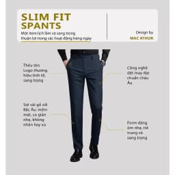 Thumbnail Quần tây nam cao cấp MAC ARTHUR cao cấp chuẩn form xuất xịn, sang trọng, tôn dáng 3