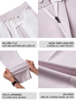 Thumbnail Quần tây nam hàn quốc JBagy dáng baggy vải co giãn dày dặn dáng suông ống rộng, màu đen, kem  JA0101 3