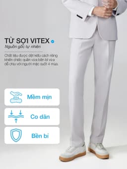 Thumbnail Quần tây nam hàn quốc JBagy dáng baggy vải co giãn dày dặn dáng suông ống rộng, màu đen, kem  JA0101 4