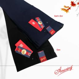 Thumbnail Quần tây nam màu xanh Amazing, ống đứng, không ly, đồng phục học sinh, đồng phục công sở 3