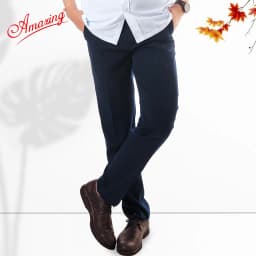 Thumbnail Quần tây nam màu xanh Amazing, ống đứng, không ly, đồng phục học sinh, đồng phục công sở 4