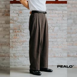 Thumbnail Quần tây PEALO form wide fit cạp cao có xếp li 2