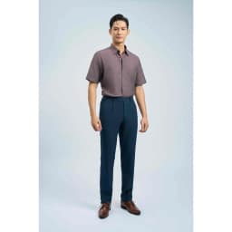 Thumbnail Quần tây trơn 1ly VIETTIEN vải poly phom regular VT00000095 1