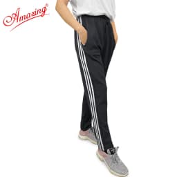 Thumbnail Quần thun thể dục 3 sọc Amazing cho bé gái và bé trai, vải co giãn 4 chiều,dày, nặng tay, form body 4