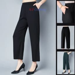 Thumbnail Quần Trung Niên MAI THY Q002, Mẫu Quần Dài Nữ Chất Thun Cho Mẹ Form Rộng Dễ Phối Đồ | Thời Trang Trung Niên U40+ 1